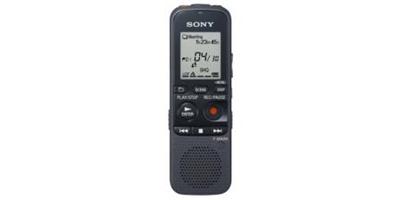 SONY digitální záznamník ICD-PX333M - 4 GB, výkon reproduktoru 300 mW, slot na kartu