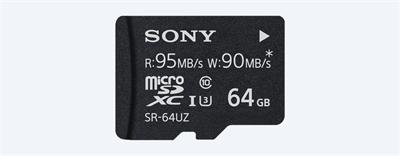 SONY MicroSD karta standardu SDXC, 64 GB, Class 10, UHS-I, 4K kompatibilita