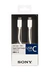 Sony USB-C USB-C,datový a napájecí kabel,3A,zvýšená odolnost ohýbání,bílý,1m