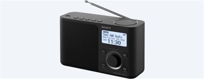 SONY XDR-S61DB Přenosné FM/DAB rádio, černé, víceřádkový bíle podsvícený display. 5 paměťových tlačítek