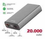 SWISSTEN ALUMINUM POWER BANK 20000 mAh