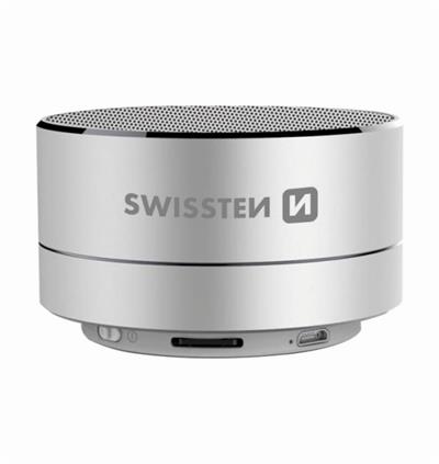 SWISSTEN BLUETOOTH SPEAKER i-METAL SILVER