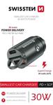 SWISSTEN CL ADAPTÉR POWER DELIVERY USB-C + SUPER CHARGE 3.0 30W NANO STRÍBRNÝ