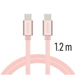 SWISSTEN DATA CABLE USB-C / USB-C TEXTILE 1,2M PINK