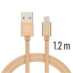 SWISSTEN DATA CABLE USB / LIGHTNING TEXTILE 1,2M GOLD