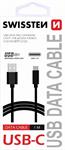 SWISSTEN DATA CABLE USB / USB-C 3.1 1,5M BLACK (7mm)