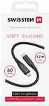 Swissten Kabel Silicone USB-C/Lighntning,1.2m,černý loading=