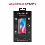 SWISSTEN OCHRANNÉ SKLO ULTRA DURABLE 3D APPLE IPHONE 12/12 Pro ČERNÉ