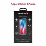 SWISSTEN OCHRANNÉ SKLO ULTRA DURABLE 3D APPLE IPHONE 12 mini ČERNÉ