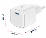 Swissten Síťový adaptér GaN 20W,USB-C,bílý loading=