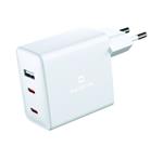 SWISSTEN SÍŤOVÝ ADAPTÉR GaN 2x USB-C + 1xUSB 70W