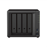 Synology DS923+ DiskStation (4-bay NAS, CPU DC AMD Ryzen R1600 64bit, RAM 4GB, 2x USB 3.2, 1x eSATA, 2x GLAN)