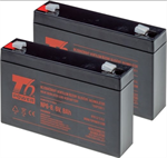 T6Power battery kit RBC18,2x VRLA 6V/8 Ah