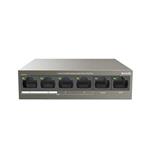 Tenda TEF1106P-4-63W - PoE AT Switch 63Watt, 6xRJ45 Switch s 4xPoE 802.3at, 10/100Mbps,Kov