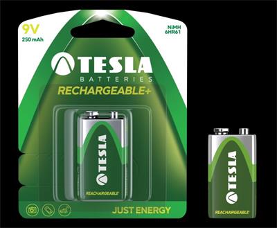 Tesla 9V RECHARGEABLE+ nabíjecí Ni-MH, 1 ks