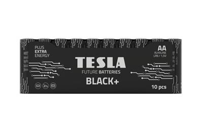 Tesla AA BLACK+ alkalická, 10 ks fólie