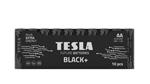 Tesla AA BLACK+ alkalická, 10 ks fólie