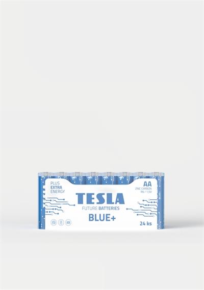 Tesla AA BLUE+ zinkouhlíková, 24 ks fólie, ND