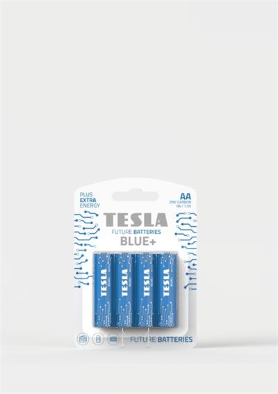 Tesla AA BLUE+ zinkouhlíková, 4 ks, ND