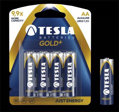 Tesla AA GOLD+ alkalická, 4 ks