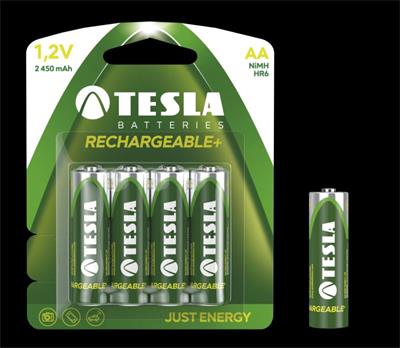 Tesla AA RECHARGEABLE+ nabíjecí Ni-MH, 4 ks