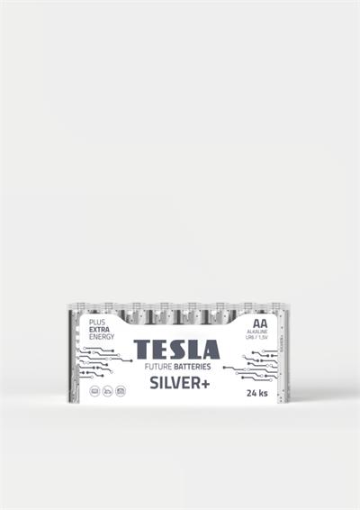 Tesla AA SILVER+ alkalická, 24 ks fólie, ND