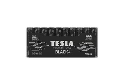 Tesla AAA BLACK+ alkalická, 10 ks fólie