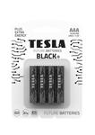 Tesla AAA BLACK+ alkalická, 4 ks