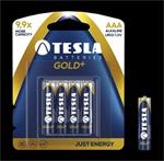 Tesla AAA GOLD+ alkalická, 4 ks 