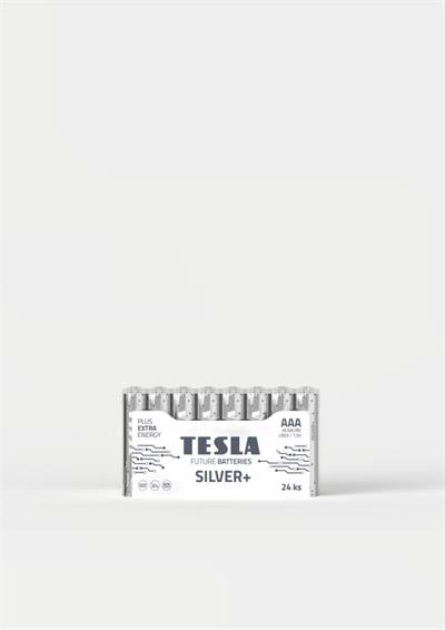 Tesla AAA SILVER+ alkalická, 24 ks fólie, ND