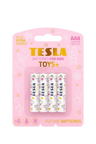 Tesla AAA TOYS+ GIRL alkalická, 4 ks