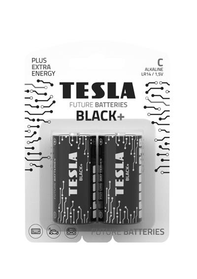 Tesla C BLACK+ alkalická, 2 ks