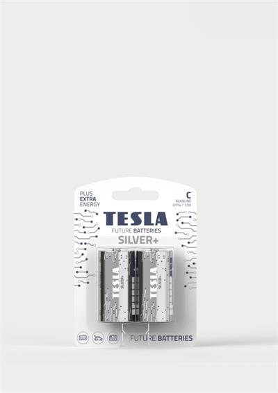 Tesla C SILVER+ alkalická, 2 ks, ND