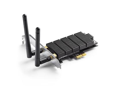 TP-Link Archer T6E bezdrátový PCI express adaptér, 867+400Mbps, 802.11ac/a/b/g/n, 2x odnímatelná anténa