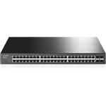 TP-Link T1600G-52PS JetStream 48-port Gigabit PoE+ Smart Switch, 48x GLAN + 4x SFP, 384W PoE budget