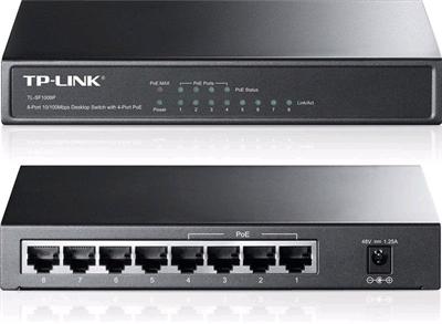 TP-Link TL-SF1008P PoE switch, 8x10/100 (4xPoE)