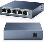 TP-Link TL-SG105 Switch 5x10/100/1000Mbps, Metal case, IEEE 802.1p QoS