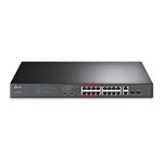 TP-Link TL-SL1218MP - 16-portový 10/100Mb/s + 2-portový gigabitový Unmanaged PoE Switch