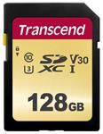 Transcend 128GB SDXC 500S (Class 10) UHS-I U3 V30 MLC paměťová karta, 95 MB/s R, 60 MB/s W