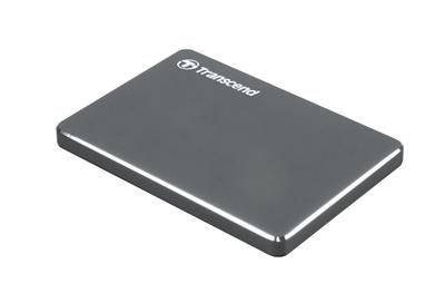 TRANSCEND 2TB StoreJet 25C3, 2.5", USB 3.0, Stylový externí hard disk, ultra-tenký, ocelově šedý