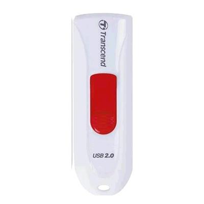 Transcend 32GB JetFlash 590W, USB 2.0 flash disk, bílo/červený