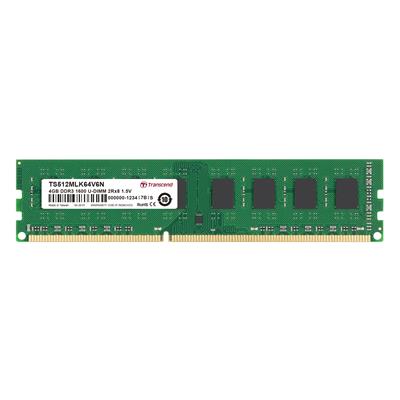 Transcend 4GB DDR3 1600MHz non-ECC Unbuffered CL11 240-Pin DIMM Dual Rank Memory Module