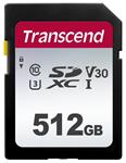 Transcend 512GB SDXC 300S (Class 10) UHS-I U3 V30 paměťová karta, 95 MB/s R, 45 MB/s W