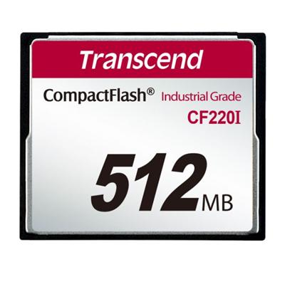 Transcend 512MB INDUSTRIAL TEMP CF220I CF CARD (Fixed disk and UDMA5)