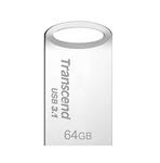 Transcend 64GB JetFlash 710S, USB 3.1 flash disk, malé rozměry, stříbrný kov