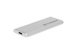 Transcend ESD260C 500GB USB 3.1 Gen2 (USB-C) Externí SSD disk (3D TLC), 520MB/R, 460MB/W, kompaktní rozměry, stříbrný