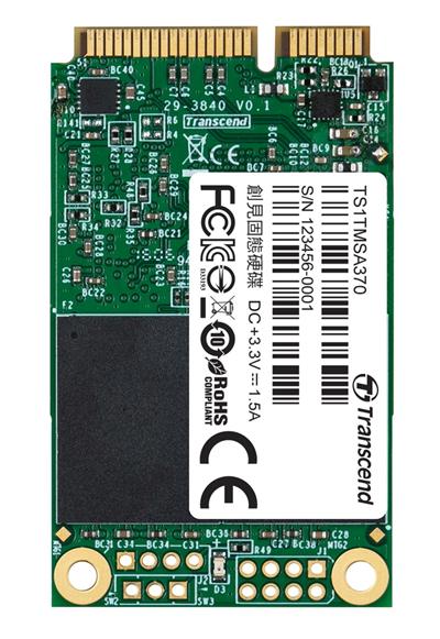 TRANSCEND MSA370 1TB SSD disk mSATA, SATA III (MLC)