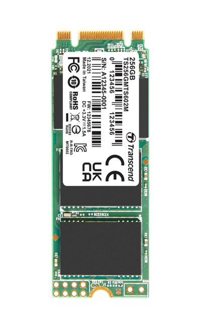 TRANSCEND MTS602M 256GB SSD disk M.2 2260, SATA III 6Gb/s (MLC), 530MB/s R, 450MB/s W