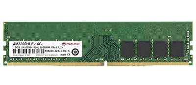 Transcend paměť 16GB DDR4 3200 U-DIMM 2Rx8 1Gx8 CL22 1.2V