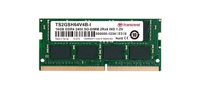 Transcend paměť 16GB Industrial SODIMM DDR4 2400 2Rx8 CL17